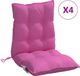 VidaXL Stoelkussens 4 stuks Roze Oxford Stof