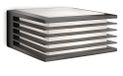 Philips Shades Buitenwandlamp, IP44 Weerbestendig, Verticaal Licht, Duurzaam, Aluminium, Antraciet Grijs, Modern Design, E27-fitting, LED-Lamp Apart Verkrijgbaar