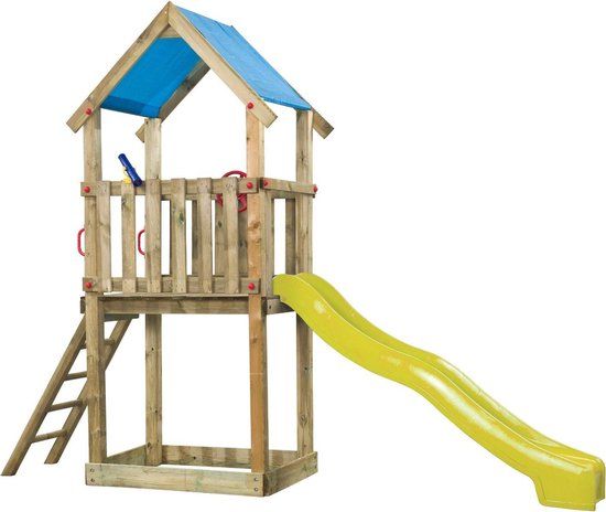 Intergard Houten speeltoestel speeltoren Suzy met glijbaan 121x350x297cm