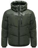 STONE HARBOUR Gewatteerd jack Heren M Dark Olive
