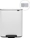 Brabantia Bo Prullenbak - 60L - White - 2 Compartments