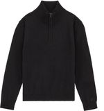 WE Fashion Jongens gebreide trui met quarter-zip