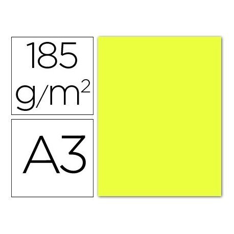 Canson Iris Vivaldi A3 185 gsm glad kleurenpapier - stro geel (Pack van 50 vellen)