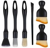 Brosse de nettoyage de voiture douce, set de 6 pièces, pour l'intérieur et les jantes