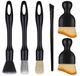 Brosse de nettoyage de voiture douce, set de 6 pièces, pour l'intérieur et les jantes