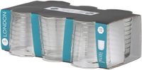 Urban Living London verres à gobelet/verres à boire - 12 pièces - transparent - 260 ml