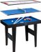 Umbro Speeltafel met 3 Spellen - Airhockey/ Pool/ Pingpong - 91,5 x 50,8 x 73,5 CM - Zwart/ Blauw