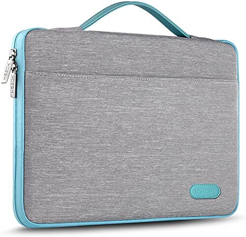 HSEOK Laptoptas 11.6 Inch Laptop Sleeve, Waterdichte Aktetas, Grijs