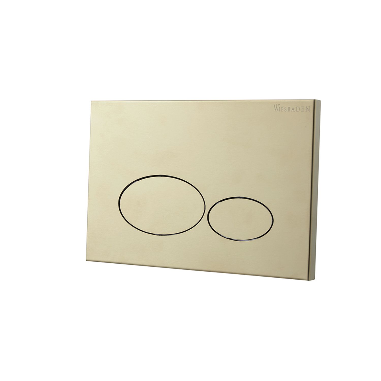 Boss & Wessing Drukplaat voor inbouwreservoir X32 Metaal Geborsteld Messing - RVS - 8719304941484