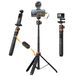 K&F Concept MS08 Selfiestickstatief, 158 cm mobiele telefoonstatief, statief voor smartphone, compatibel met iPhone/Samsung/DJI Osmo Action/Insta 360, telefoonhouder met afneembare afstandsbediening