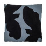 House Doctor Coussin décoratif Miki Bleu méditerranéen-noir, 50x50 cm