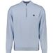 No Excess Pullover Half Zip Shoulder Detail Bleu Poussiéreux