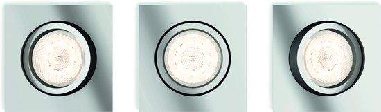 Philips Shellbark - Inbouwspot - 3 Lichtpunten - Chroom - LED - 3x500lm - Dimbaar