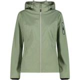 CMP Dames softshell waterdichte jas met capuchon, avocado mel., XXS