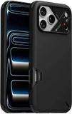 Aulumu Shockproof Case - Hoesje Geschikt voor Apple iPhone 17 Pro - Schokbestendig - Compatibel met MagSafe - CoolHyper Koelsysteem - TPU Back Cover - Zwart