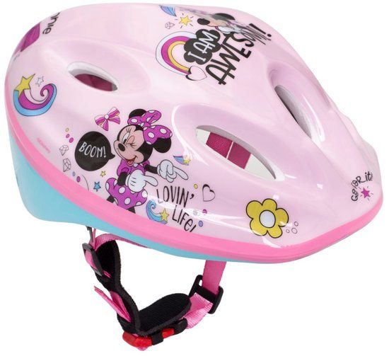 Disney Minnie Mouse Fietshelm - Kinderhelm - Geschikt voor Fietsen, Skaten & Steppen - Verstelbaar - Maat 52-56 cm - Roze