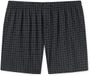 SCHIESSER Cotton Casuals boxer (1-pack) - heren boxershorts jersey zwart geruit