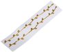 Rayher 3109806 Set van 2 gouden waxvellen Lengte 21 cm Breedte ca. 1,4 cm Set van 2 decoratieve wassen voor kaarsdecoratie, communiewas, trouwkaarsen