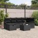 Maison Exclusive - Ensemble de jardin 7 pièces, banc de jardin en polyrotin