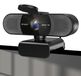 Merkloos Webcam 1080p - Autofocus Pdaf - Dubbele microfoon - Afneembare lensdop - Zwart