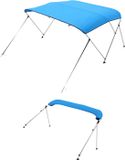 VEVOR Bimini Top Boothoes Bootdak Zonnescherm Blauw 3 Bogen 185-198CM