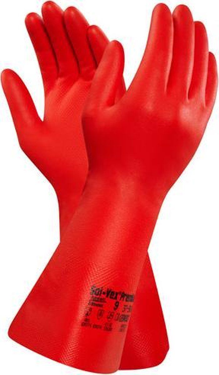 Ansell AlphaTec Solvex 37-900 Chemical Protective Gloves - Size 9 - 1 Pair