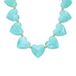 Lucardi Dames Stainless steel kralenketting hart voor dames - Ketting - Staal - Goudkleurig - 47 cm