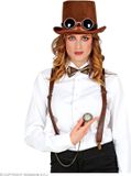 Widmann Steampunk Verkleedset - Unisex - Bruin - Polyester