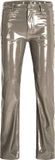 JJXX JACK & JONES Kenya Straight Faux Leather Pants High Waist - Women - Brindle / Detail Shiny - S