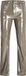 JJXX JACK & JONES Kenya Straight Faux Leather Pants High Waist - Women - Brindle / Detail Shiny - S