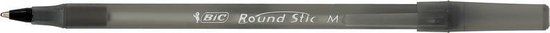 BIC Round Stic Zwart Stick balpen Medium 60 stuk(s)