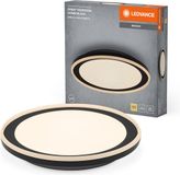 LEDVANCE ORBIS Pederson LED plafondlamp met kunststof ring, zwart, 24W, 1450lm, 3000K, 830 vriendelijk warm wit, 450mm diameter, IP20