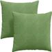 vidaXL Coussin d'assise 2 pièces Vert clair 60 x 60 cm Tissu velours côtelé