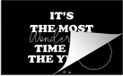 Merkloos KitchenYeah® Inductie beschermer 77x51 cm - It's the most wonderful time of the year - Kerst