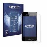 Savvies - Screenprotector voor Apple iPod Touch (4. Gen.) - Folie Beschermfolie transparant 6 Stuks