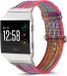 By Qubix Qubix - Compatible Fitbit Ionic TPU Bandje - Roze / Oranje