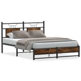 VidaXL Bedframe - Metaal - Eiken - 140x190 cm