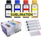 Epson Cartouches rechargeables, compatibles avec T27 XL, plus 400 ml d'encre de sublimation pour WF-3620, 3620, 3640, 7110, 7210, 7610, 7615, 7620, 7710, 7715, 7720