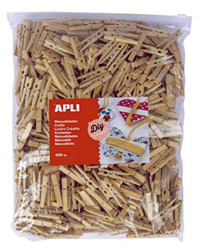 Apli Kids 400 houten klemmen 48 x 6 mm kleur naturel Apli 18154