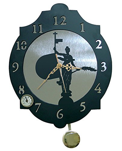 IMEX EL ZORRO 11370-reloj wervel, 374 x 312 mm, metaal, grijs, 40 x 34 x 7 cm