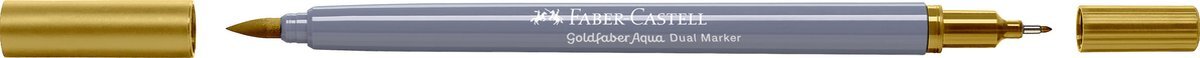 Faber-Castell - Duo aquarelmarker Goldfaber - oker groen 269 - brush / 0,4mm - FC-164669