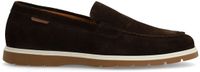 Manfield - Heren - Bruine suède loafers - Maat 44