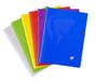 Clairefontaine 303362C Mimesys Cahiers agrafés - 24x32 cm - 48 Pages quadrillé 5x5 mm - Papier blanc 90 g - Couverture polypro transparente - Couleurs aléatoires
