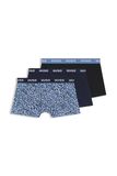 HUGO Boxershorts navy / lichtblauw / zwart / wit