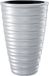 Prosperplast Plantenpot/bloempot Design Waves - wit - D38 x H58 cm