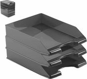 Merkloos Plasticforte Brievenbakjes - 4 stuks - A4 - Zwart