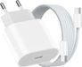 20 W USB C chargeur rapide PD 3.0 pour iPhone & iPad + 2 m - Chargeur de téléphone portable & câble de chargement pour 17 16 15/17