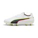 PUMA King 20 Ultimate FG/AG Unleashed - Blanc/Rouge éclatant/Jaune Femme, pointure 38½