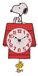 Mark Feldstein & Associates Peanuts Snoopy's hondenhuis met Woodstock slinger Pal wandklok, 30,5 cm