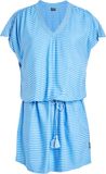 Protest Prttibeau 23 Tuniek Dames V-hals Korte mouwen Havasublue Gestreept Viscose